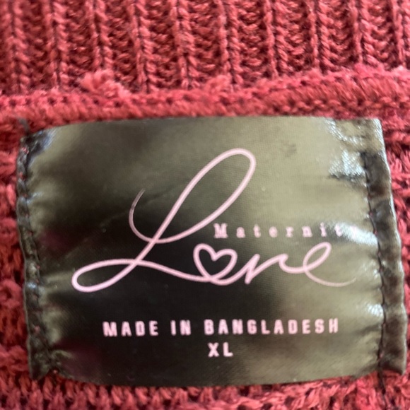 MATERNITY LOVE PULLOVER DOLMAN SLEEVE BUTTON-BACK KNIT SWEATER SIZE XL 🌟EUC🌟 - Picture 8 of 11